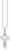 Collana con croce colorata - Argento Sterling 925