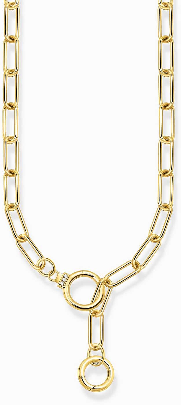 Collana a maglie con due chiusure ad anello e pietre - Thomas Sabo Modello: KE2192-414-14