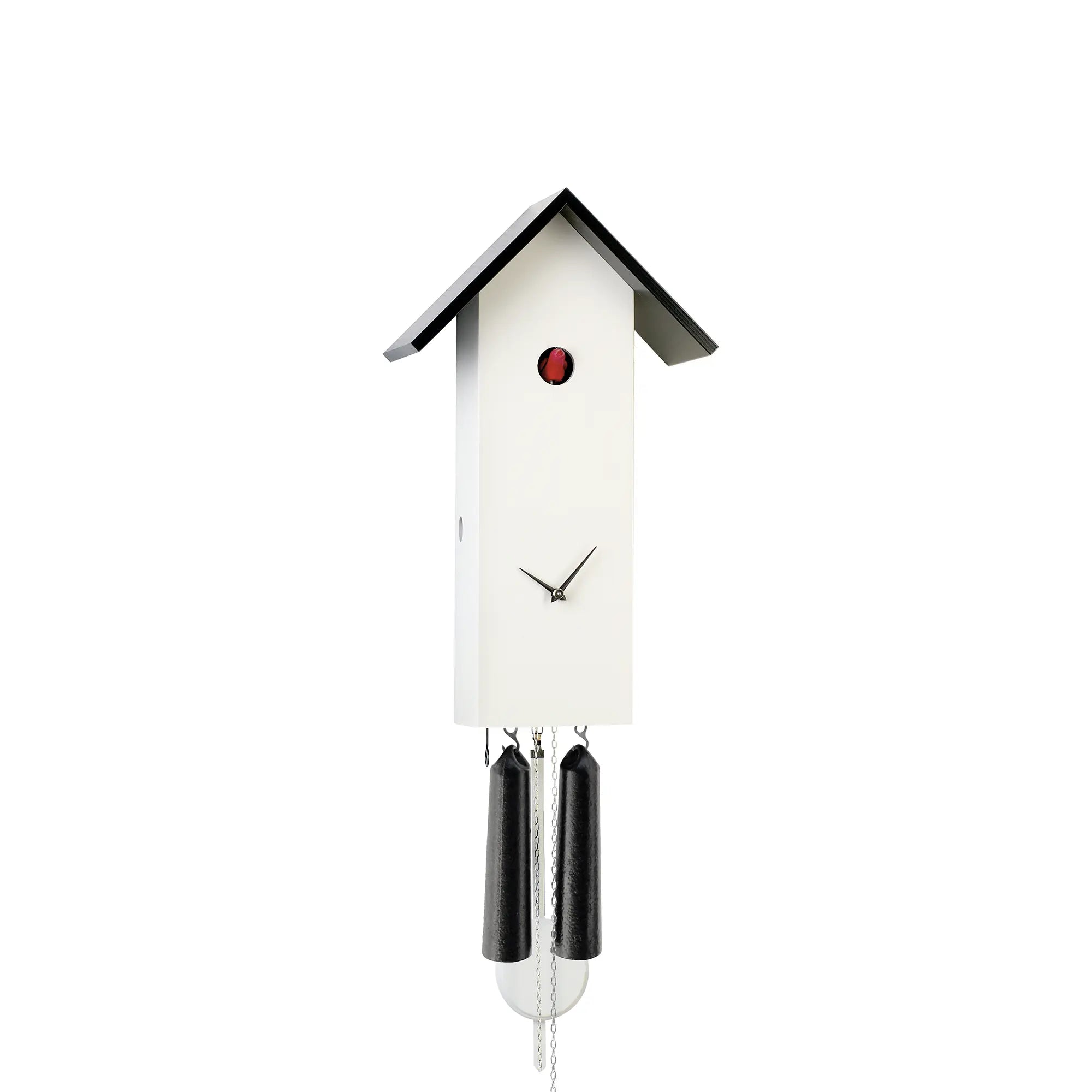 Rombach & Haas Classic SL35-1 Orologio da Parete Bianco • Movimento Meccanico 8 Giorni • Originale Orologio a Cucù della Foresta Nera