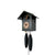 Rombach & Haas LIFE SK34-2 Orologio da Parete Nero • Movimento Meccanico 8 Giorni • Autentico Orologio a Cucù della Foresta Nera