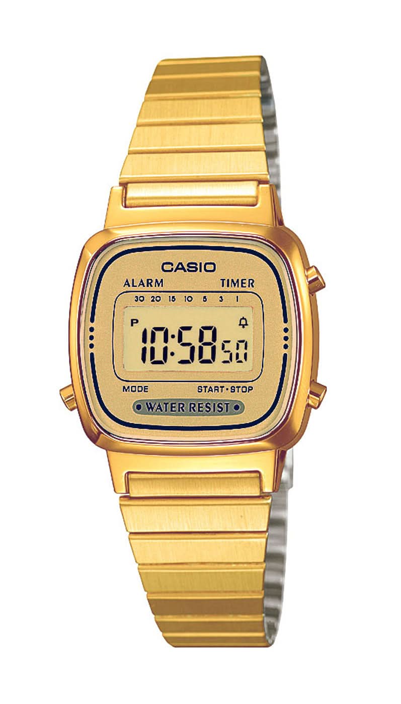 Orologio da donna Casio Vintage LA670WEGA-9EF • Iconico design retrò • Pratico cronometro
