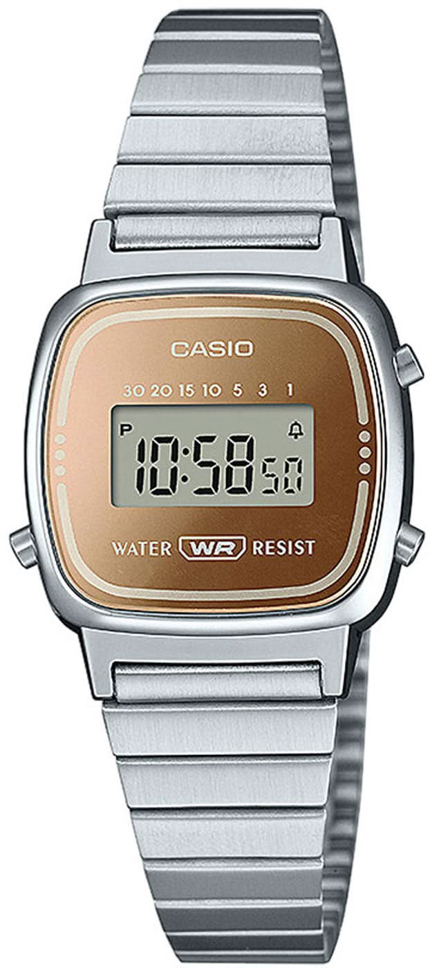 Casio Vintage LA670WES-4AEF Orologio da Donna • Iconico Design Retrò • Orologio Digitale con Cronometro