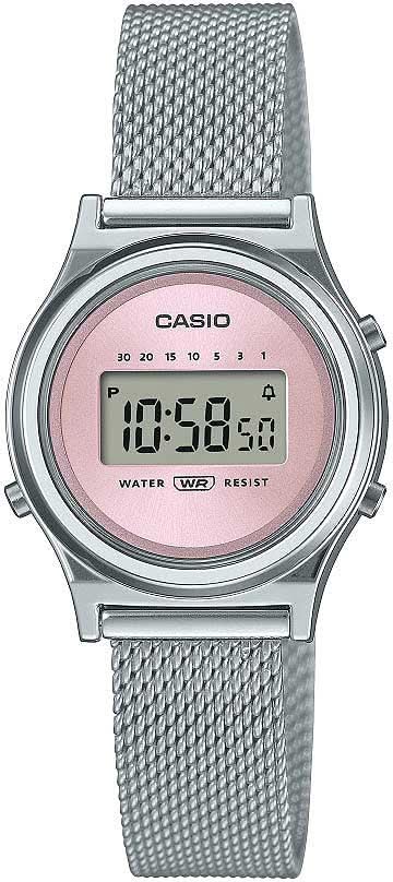 Orologio da donna Casio Vintage LA700WEM-4AEF • Iconico design retrò • Bracciale in maglia milanese