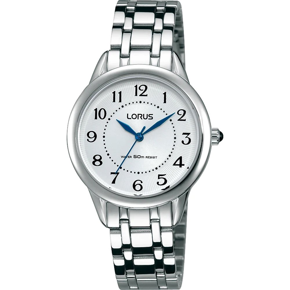 Lorus Classic RG251JX5 Damen Armbanduhr • Blaue Zeiger • Edelstahlgehäuse