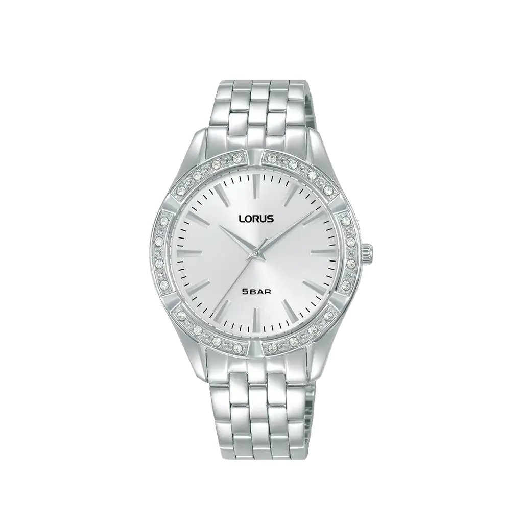 Lorus RG289XX9 Orologio Donna Set con Bracciale Argento • Vetro Minerale • Bracciale in Acciaio Inox