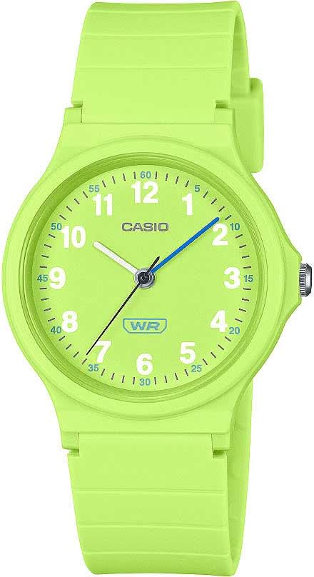 Orologio da donna Casio Timeless Collection LQ-24B-3BEF • Resina bio-based • Verde chiaro