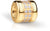Charm Bering in acciaio inossidabile, color oro con zirconi cubici in fila circolare