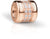 Charm in oro rosa in acciaio inossidabile con zirconi scintillanti a motivo circolare