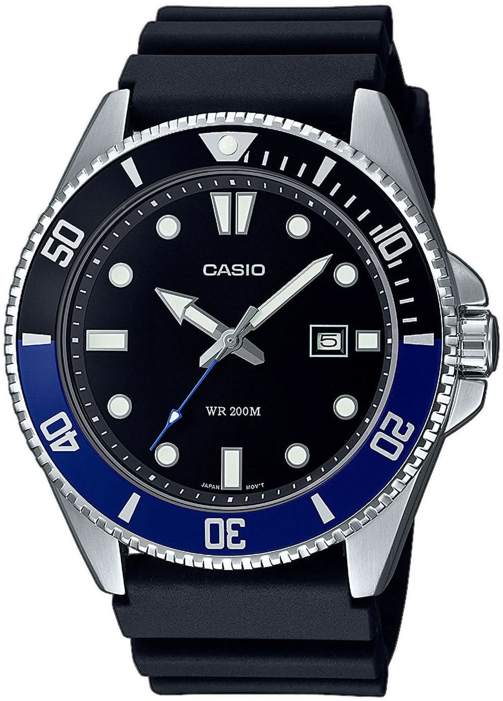 Orologio da uomo Casio Collection MDV-107-1A2VEF • Impermeabilità 20 bar • Design classico da sub