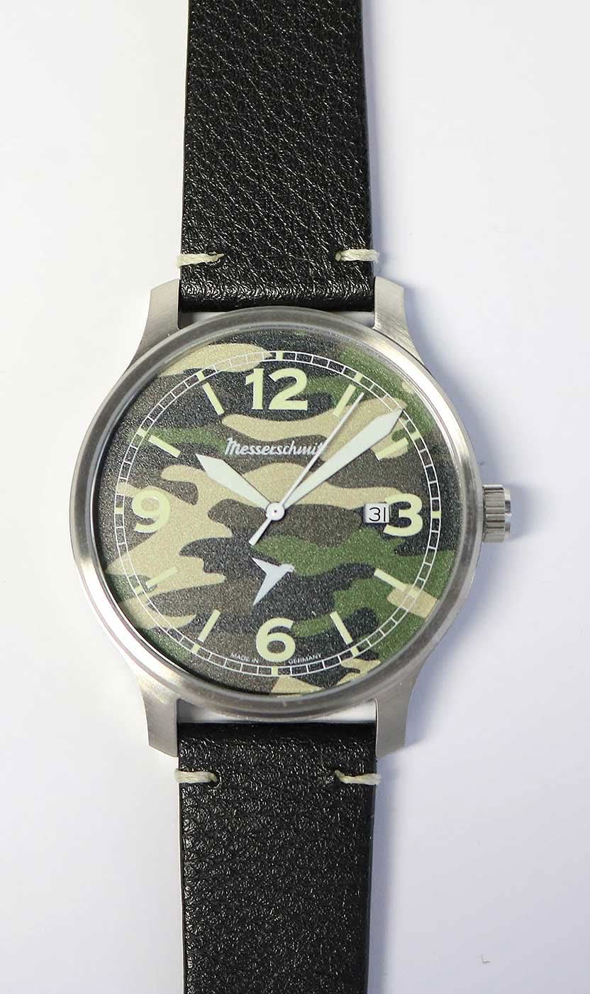 Orologio da uomo Messerschmitt Flieger ME-42-ALU-L • Made in Germany • Design storico