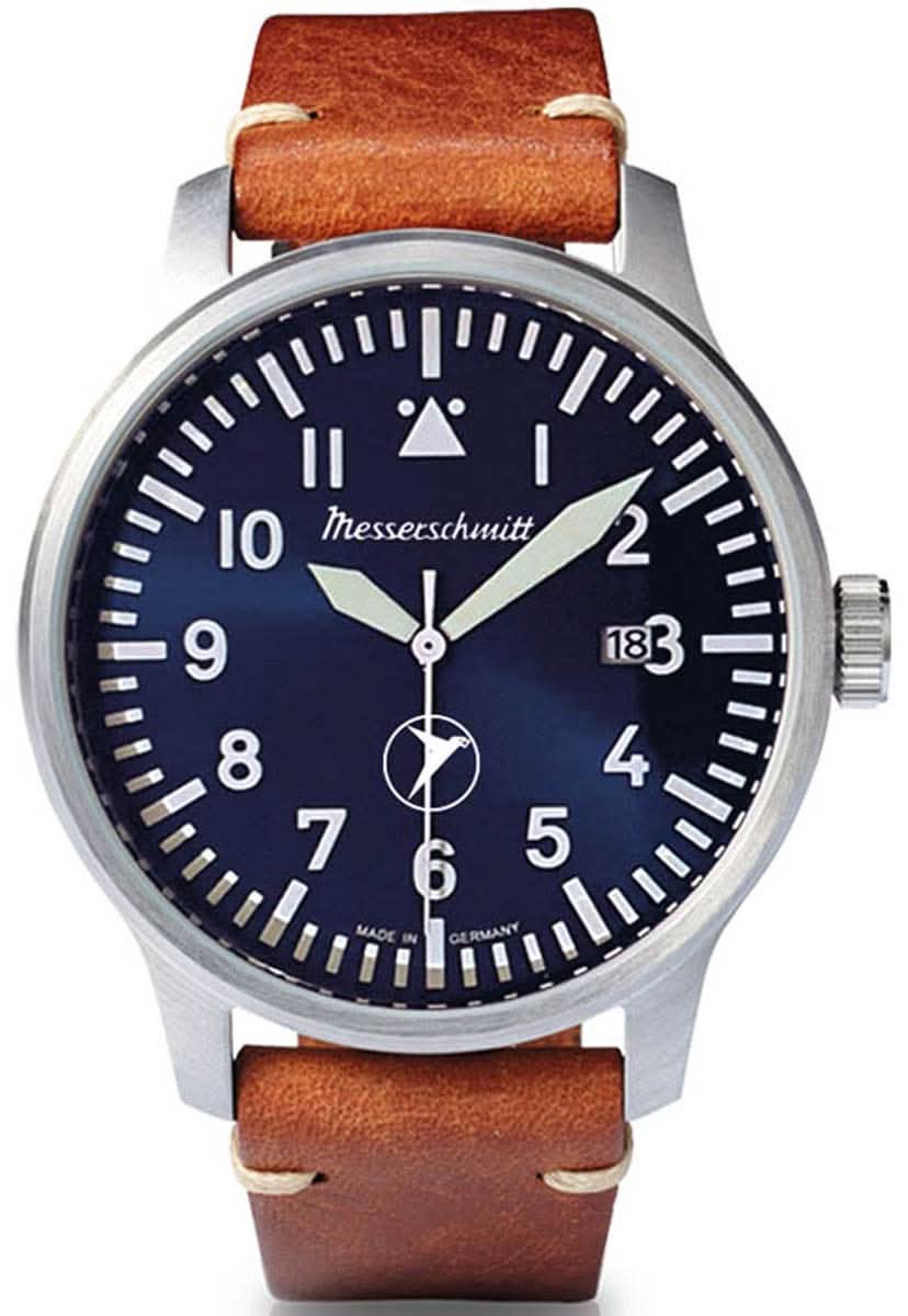 Orologio da uomo Messerschmitt Flieger ME-6332BLVin • Made in Germany • Design storico