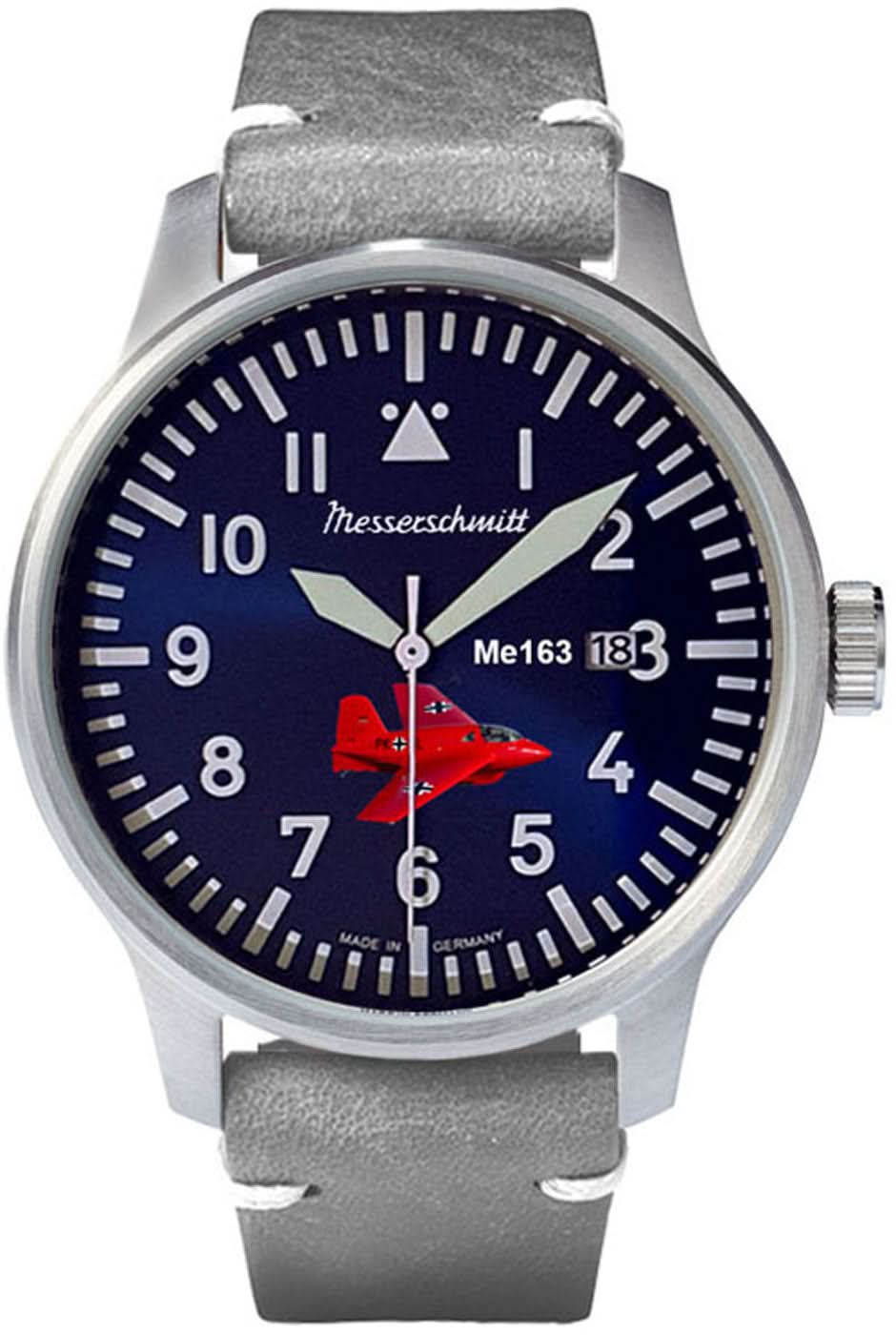 Orologio da uomo Messerschmitt Komet ME163-80-1 • Made in Germany • Design storico