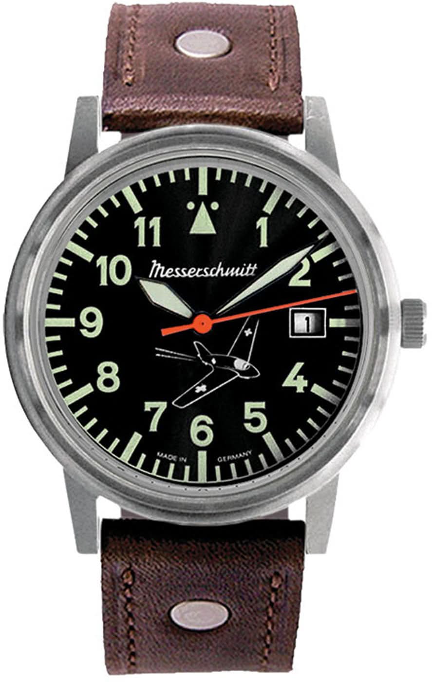 Orologio da uomo Messerschmitt Komet ME163-80-3 • Made in Germany • Design da aviatore