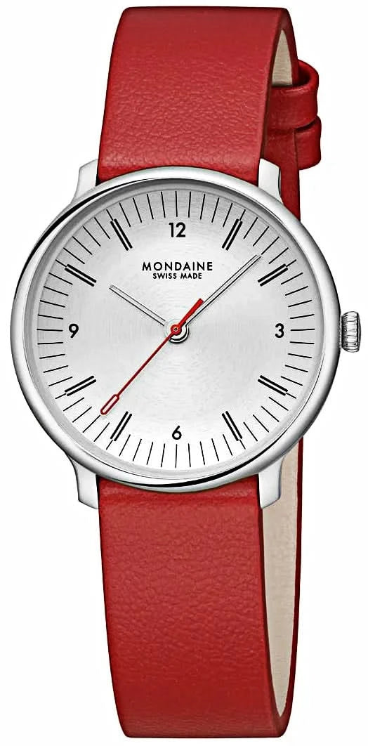 Orologio da donna Mondaine Doppio MLE.33110.LCV • Design SBB • Swiss Made