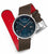 Orologio da uomo Mondaine Doppio MLE.41240.LGV • Pelle d'uva vegana • Vetro zaffiro svizzero