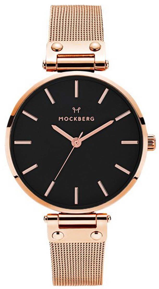 OPS! Orologio da donna Mesh MO508 • Oro rosa e nero • Movimento al quarzo Miyota