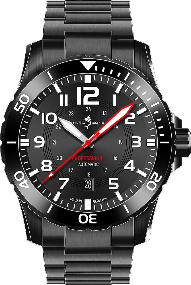 Orologio da uomo Marc and Sons Diver MSD-050-04-S • 500m • Automatico