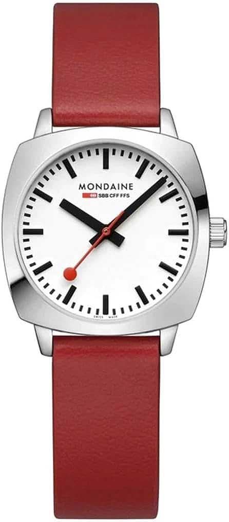 Orologio da donna Mondaine MSL.31110.LCV • Design SBB • Pelle vegana