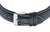 Lederarmband mit Dornschließe der Herrenuhr in dunkelblau, mit Ziernähten