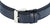 Bracciale in pelle blu con fibbia in metallo per orologio da uomo