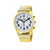 Master Time Sprechende Uhr MTGA-10941-12Z Herrenuhr Goldfarben • Funk-Sprachansage • Mineralglas
