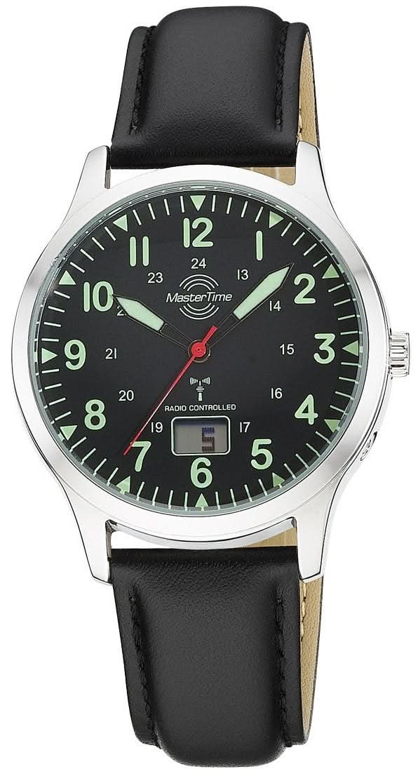 "Orologio da uomo Master Time MTGA-10957-22L radiocontrollato • Massima precisione"