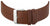 Herrenuhr: braunes Lederarmband mit silberner Dornschließe