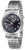 Orologio da donna con bracciale in metallo color argento, quadrante nero e datario