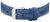 Bracciale da donna in pelle blu con chiusura argentata