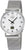 Orologio da donna Master Time con bracciale in maglia d'argento e quadrante rotondo, lancette nere, display.