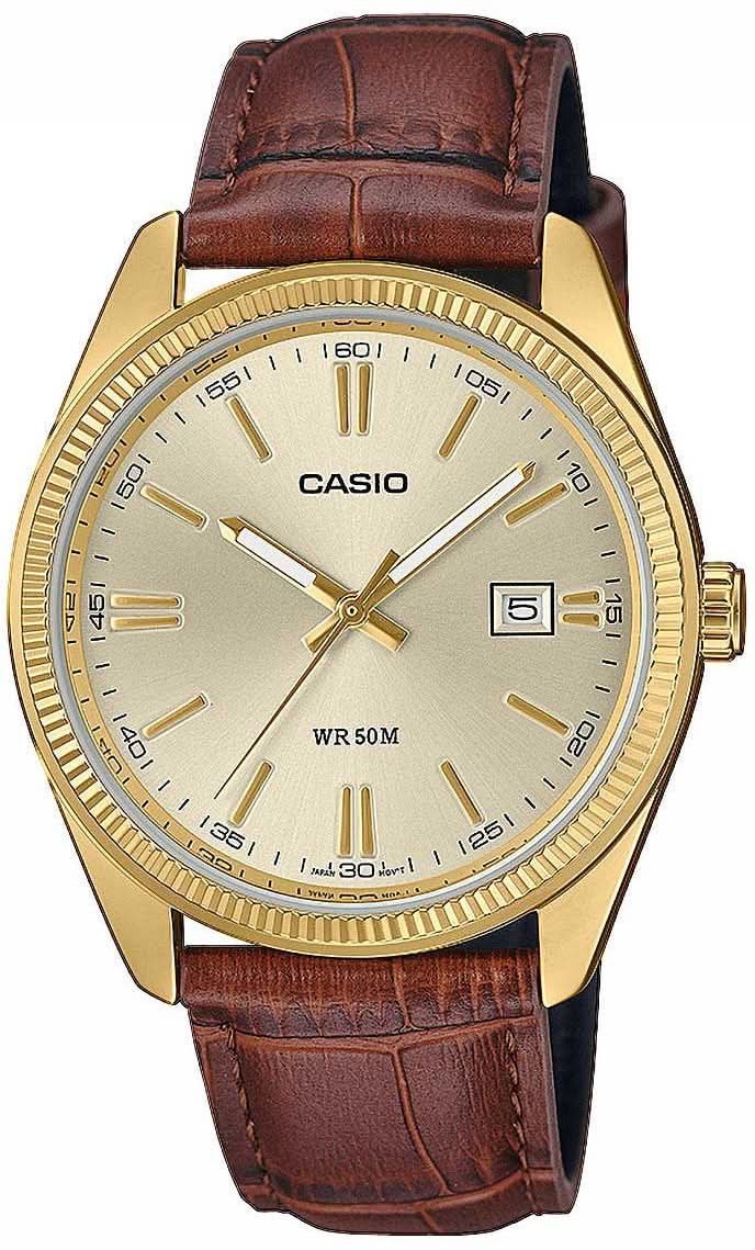 Orologio da uomo Casio Timeless MTP-1302PGL-9AVEF • Lunetta zigrinata