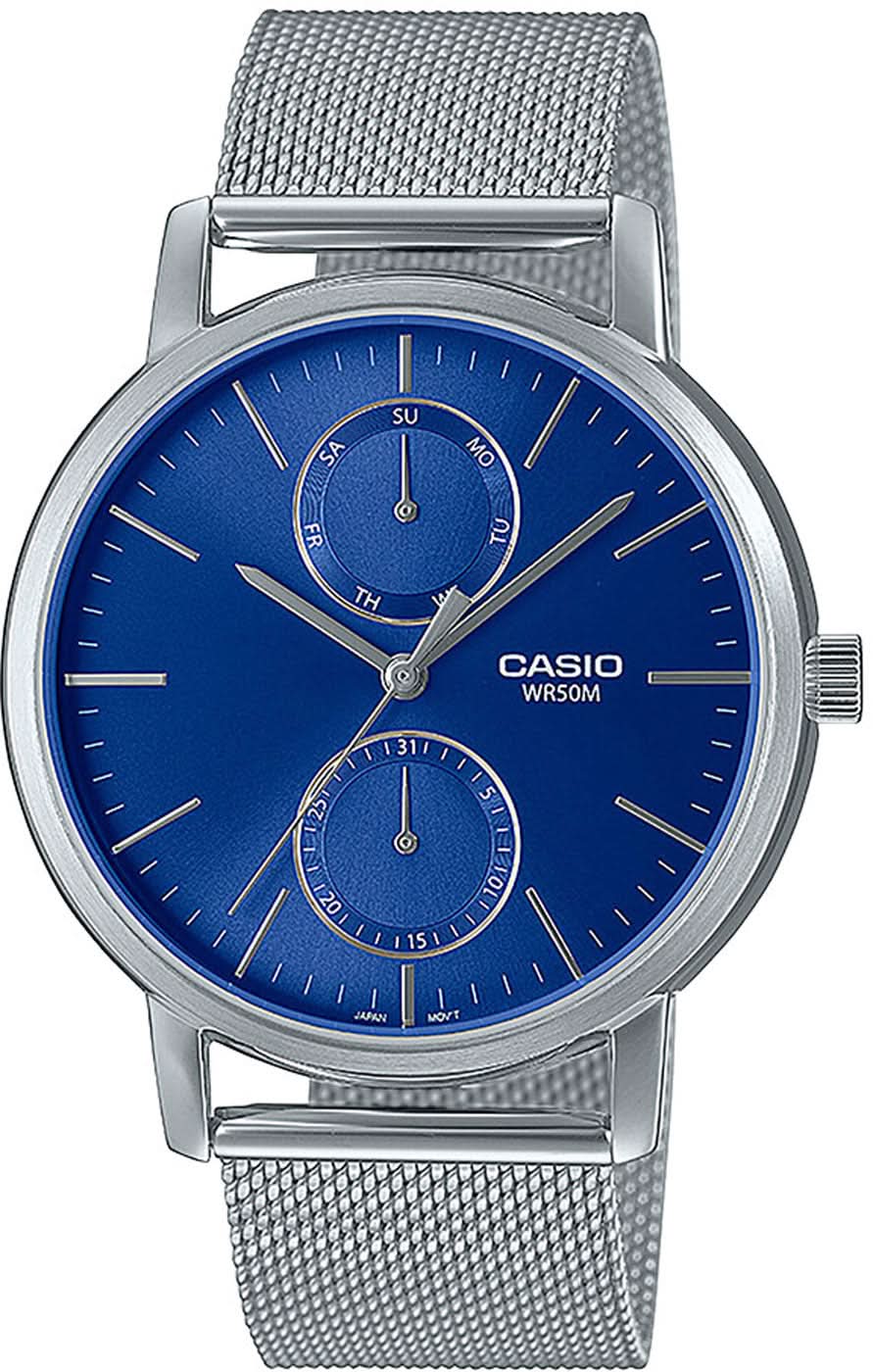 Orologio da uomo Casio MTP-B310M-2AVEF • Elegante cinturino in maglia • Pratica visualizzazione della data