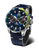 Orologio da uomo Vostok Europe Rocket N1 con quadrante blu e cinturino in pelle blu scuro