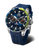 Orologio da uomo Vostok Europe Rocket N1 con quadrante blu e cinturino in silicone blu