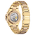 Herrenuhr mit Gehäuseboden und sichtbarner Mechanik im Inneren