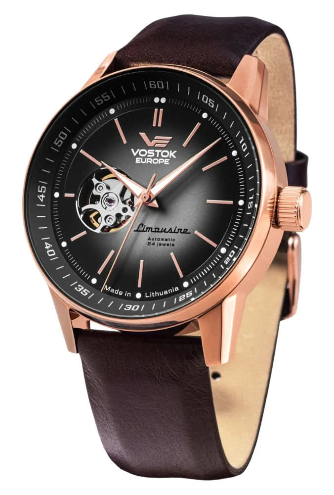 Orologio da uomo Vostok Europe Limousine NH38-560B682 • Automatico Seiko • Open Heart