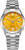 Citizen Tsuyosa Automatik-Armbanduhr, silbernes Edelstahlband, gelbes Zifferblatt
