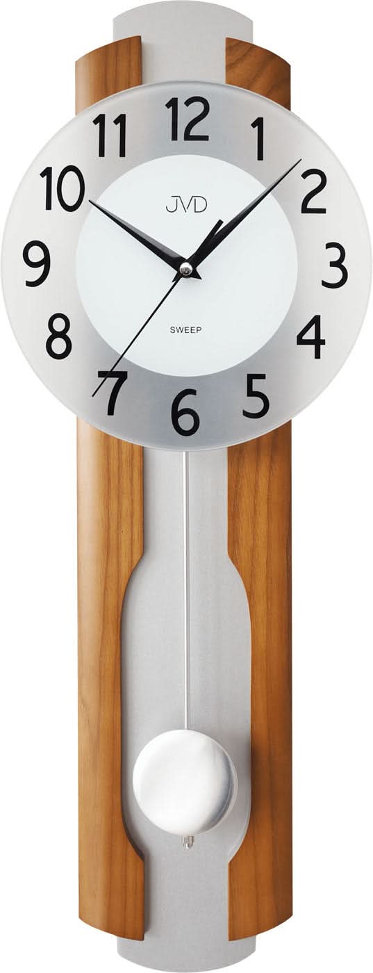 Orologio da parete JVD 64x22x7 cm Legno • Movimento al quarzo silenzioso • Design moderno