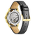 Citizen orologio da uomo con fondello in argento, movimento automatico e cinturino in pelle nera
