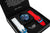 Orologio da uomo Vostok Europe Object X con quadrante blu e cinturino rosso in uso