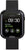 Smartwatch mit schwarzem Gehäuse und Flechtarmband, Display mit Uhrzeit/Datum