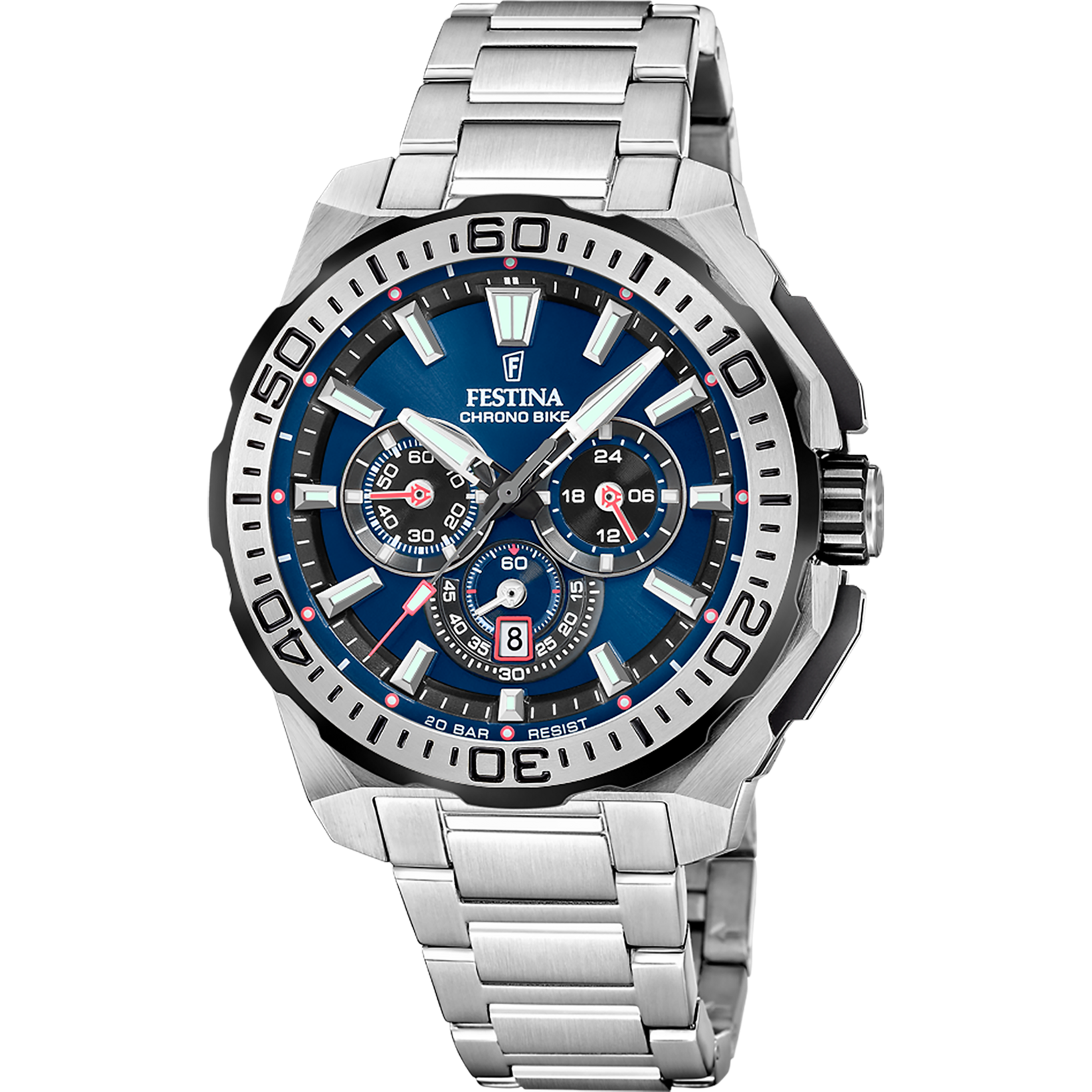 Festina Chrono Bike F20724/2 Orologio da uomo • Design sportivo cronografo • Impermeabile 20 ATM