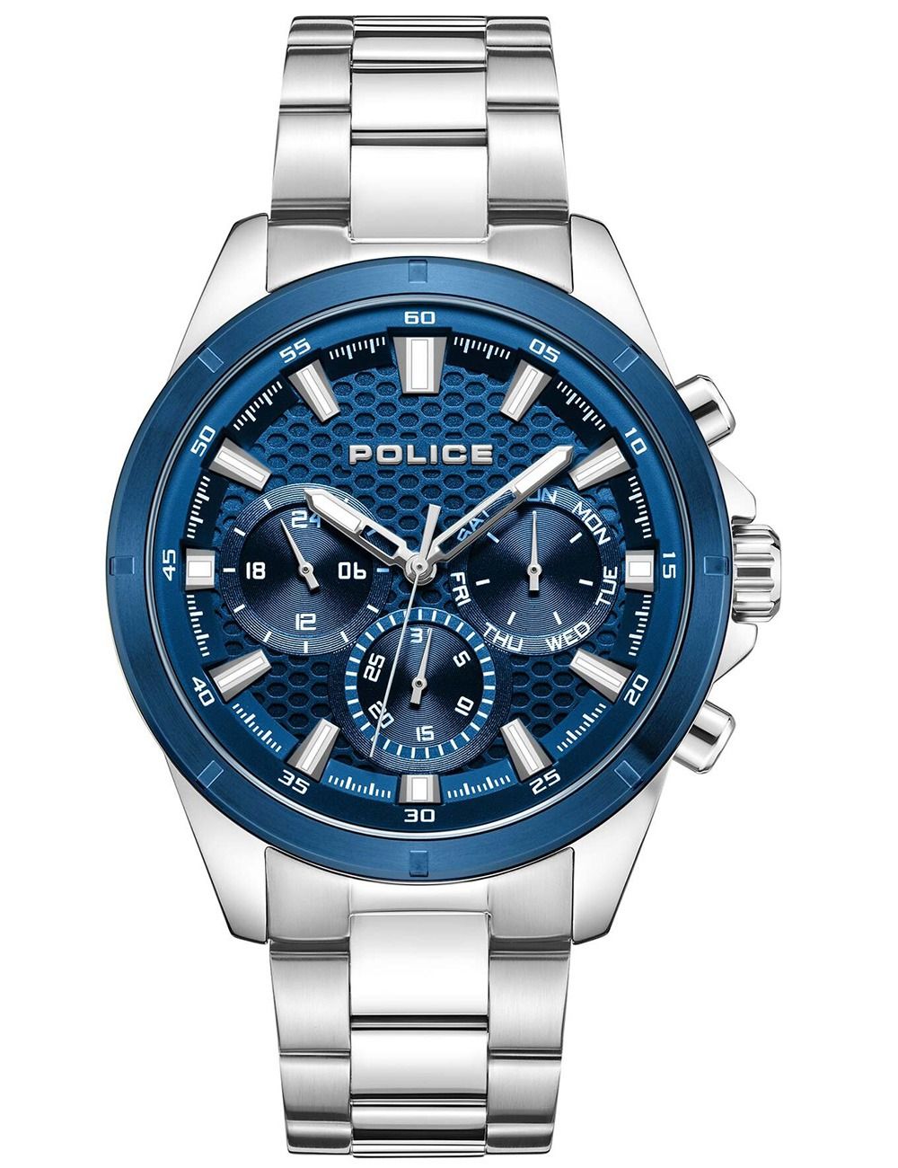 Police Motion PEWJK2204109 Herrenuhr Blau • Quarz-Chronograph • Mineralglas