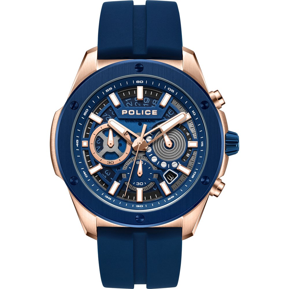 Police Warren PEWGO0000403 Herren Armbanduhr Roségold • Chronograph • Mineralglas
