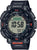 Orologio da uomo con display digitale Tough Solar, cassa nera e cinturino in tessuto nero