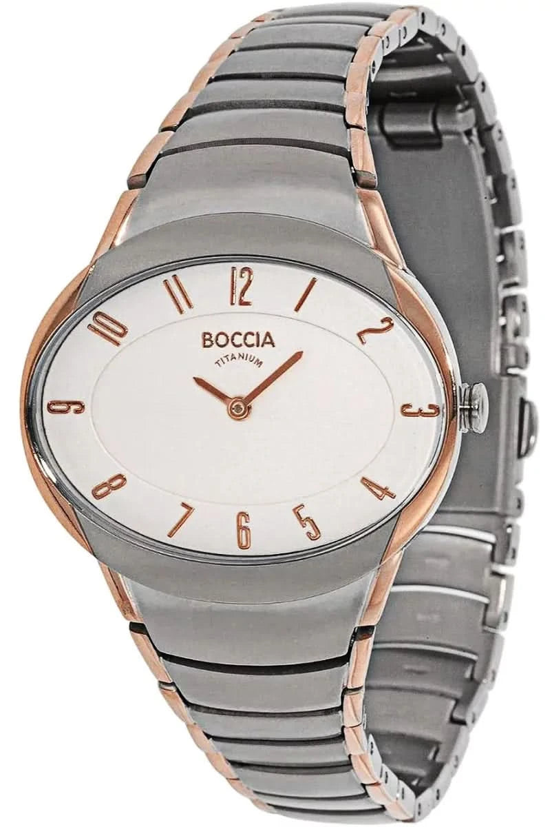 Orologio da donna Boccia Trend 3165-12 • Titanio puro ipoallergenico • Elegante bicolore