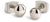 Orecchini a lobo sferici lucidissimi, Boccia Jewelry 05013-01, argentati, con chiusura a farfalla