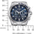 Herren-Chronographenuhr mit blauem Zifferblatt und Chronosubdials, Edelstahlgehäuse