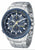 Orologio da uomo Citizen: quadrante blu, cinturino in acciaio inossidabile, sottoquadranti cronografo e ora mondiale