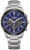 Citizen Herrenuhr mit blauem Zifferblatt und Edelstahlarmband, Chronograph-Subdials